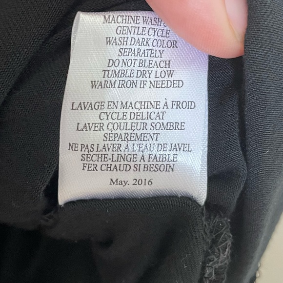 Z Supply Black Airy Short Sleeve Slit Side Jersey Tunic Top or Dress Size Large - Picture 4 of 12